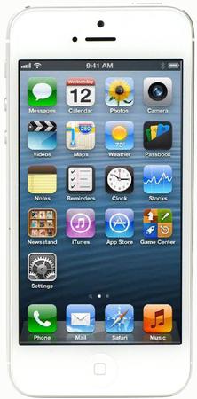 Смартфон Apple iPhone 5 32Gb White & Silver - Новоалександровск